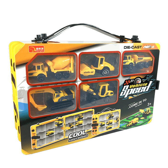 CONSTRUCTION TRUCKS WITH STORAGE CASE - Image 1