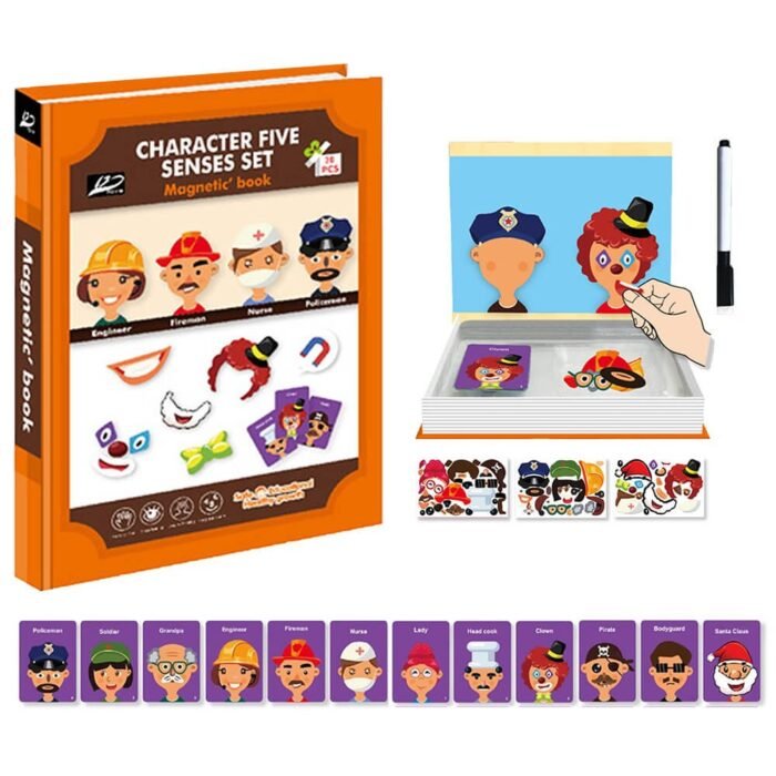 CHARACTER FIVE SENSES SET MAGNETIC BOOK - Image 1