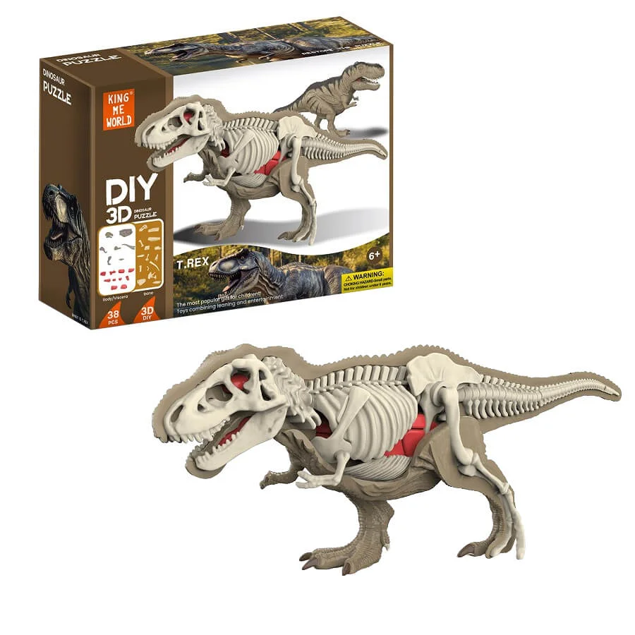 A5RAI-752-OK-1 3D DIY BONE & BODY T. REX - Image 1