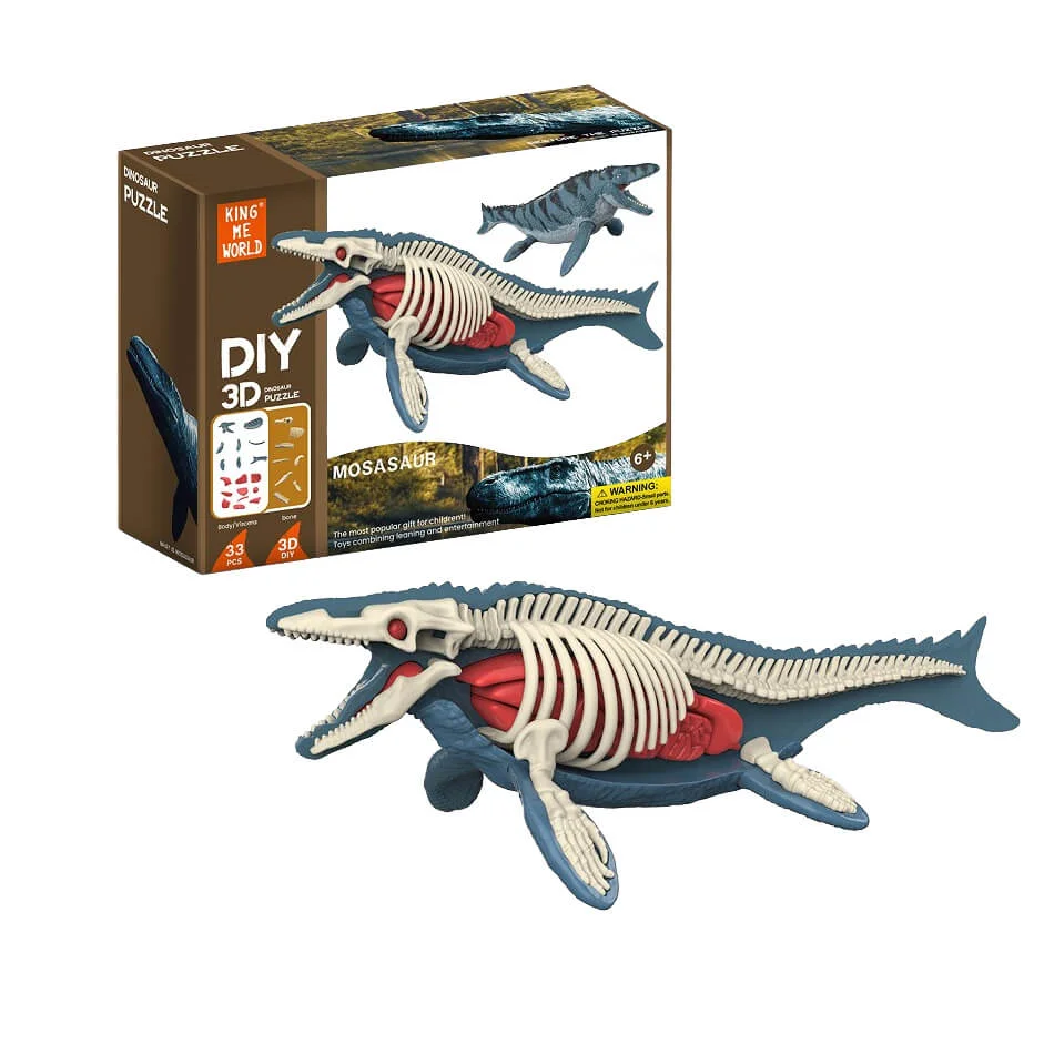 A5RAI-756-OK-1 3D DIY BONE BODY MOSASAUR - Image 1
